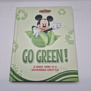 Disney Mickey & Friends Go Green Sustainable Lifestyle Book Hardcover